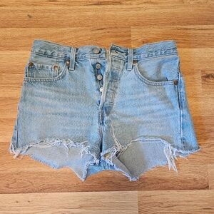 Original LEVI cutoff denim shorts- 501